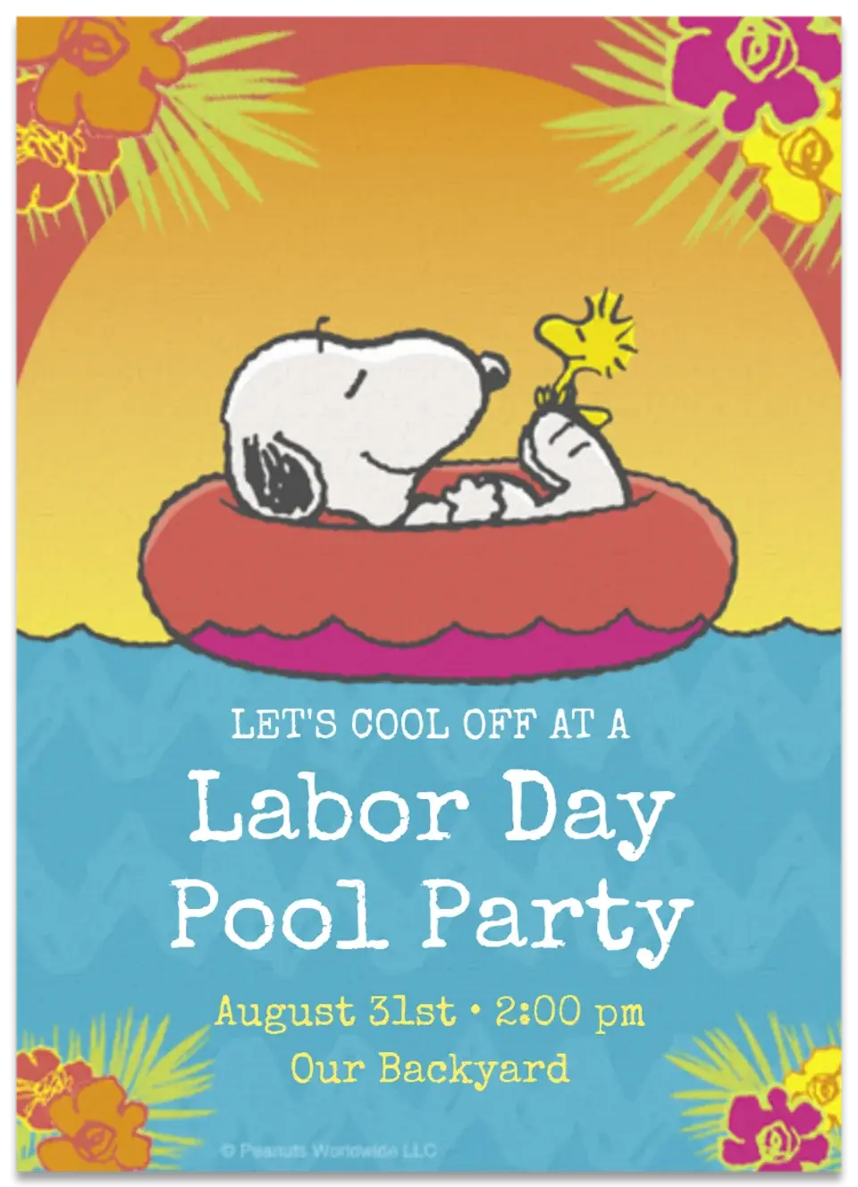 Peanuts | Summer Fun card