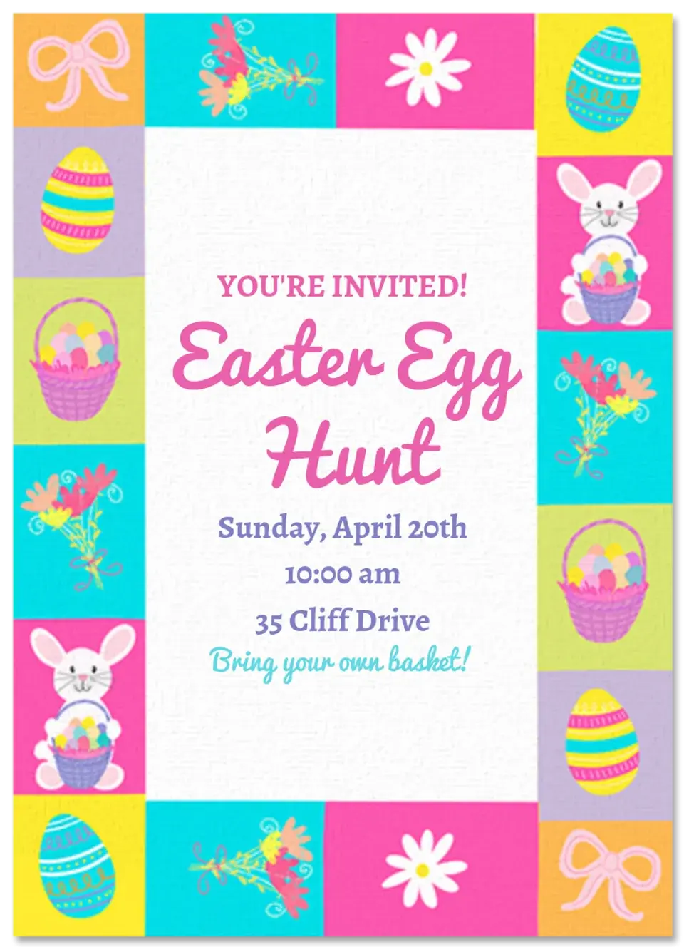 Easter Border card