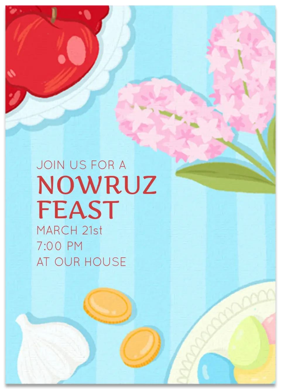 Nowruz Table card