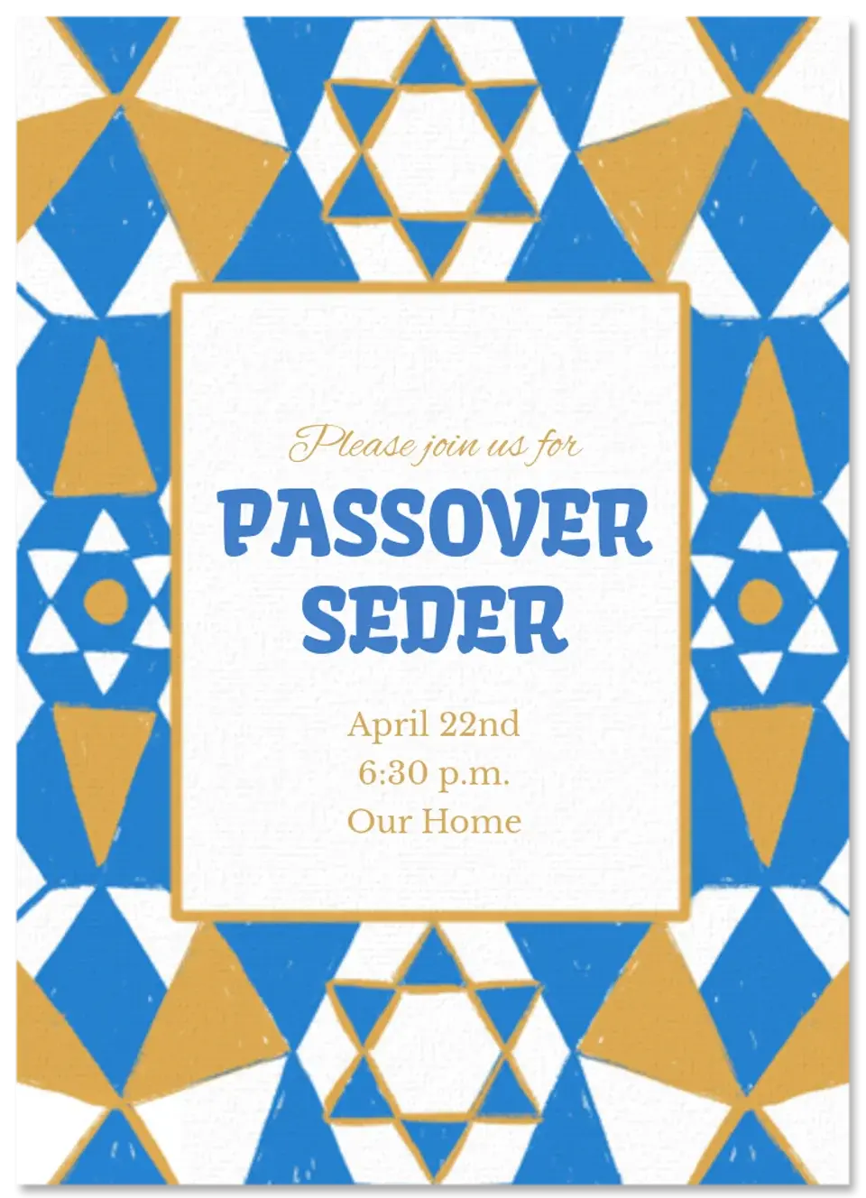Passover Tile card