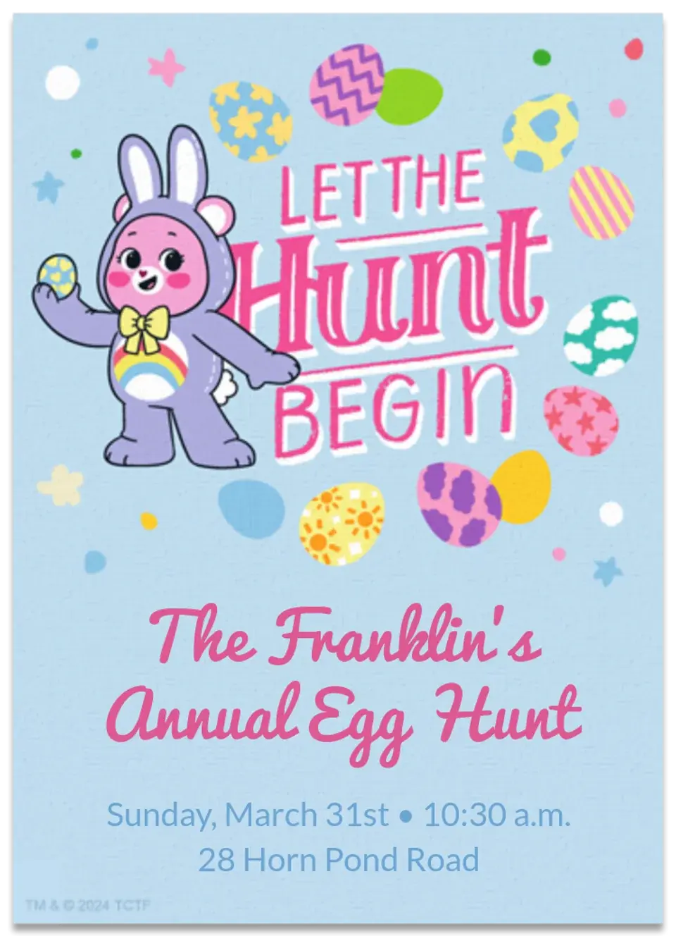 Care Bears | Easter card