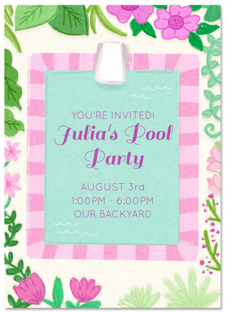 Garden Pool card