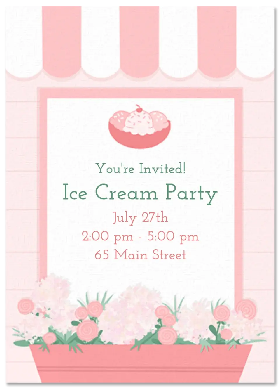 Ice Cream Shop card