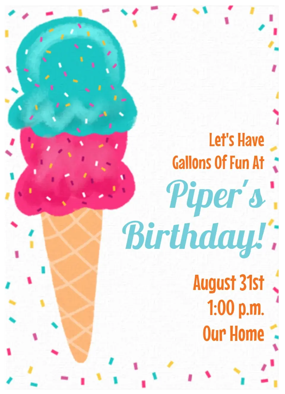 Summer Scoops card