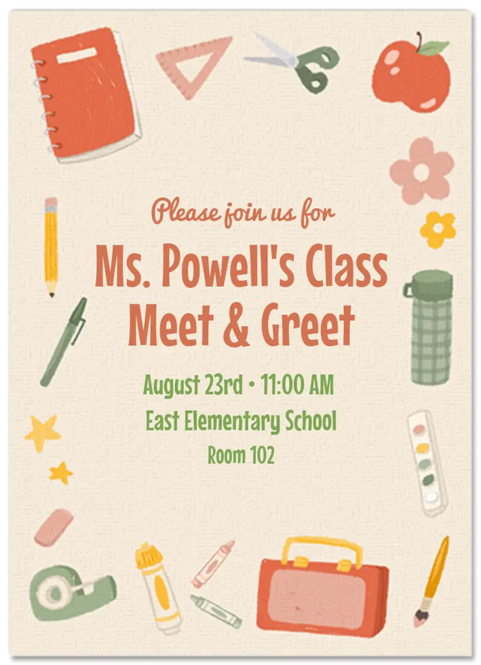 Back to School Supplies card image
