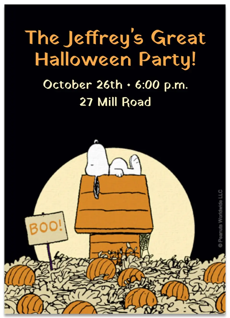 Peanuts | Halloween card image