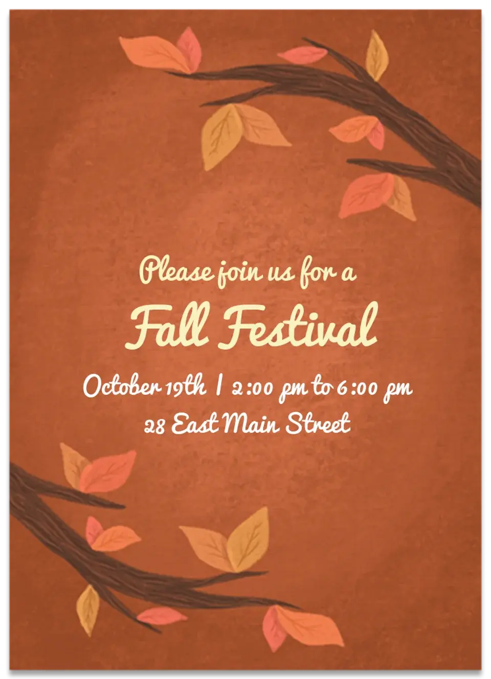 Fall Branches card