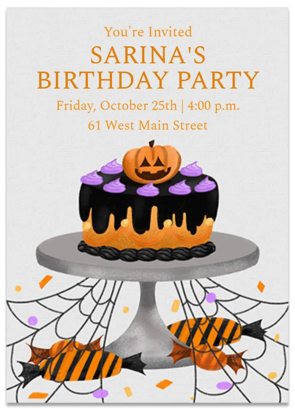Spooky Birthday card