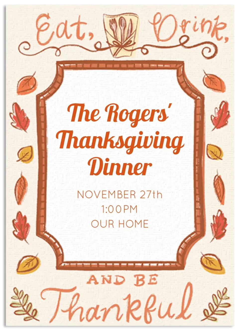 Loose Ink Thanksgiving card