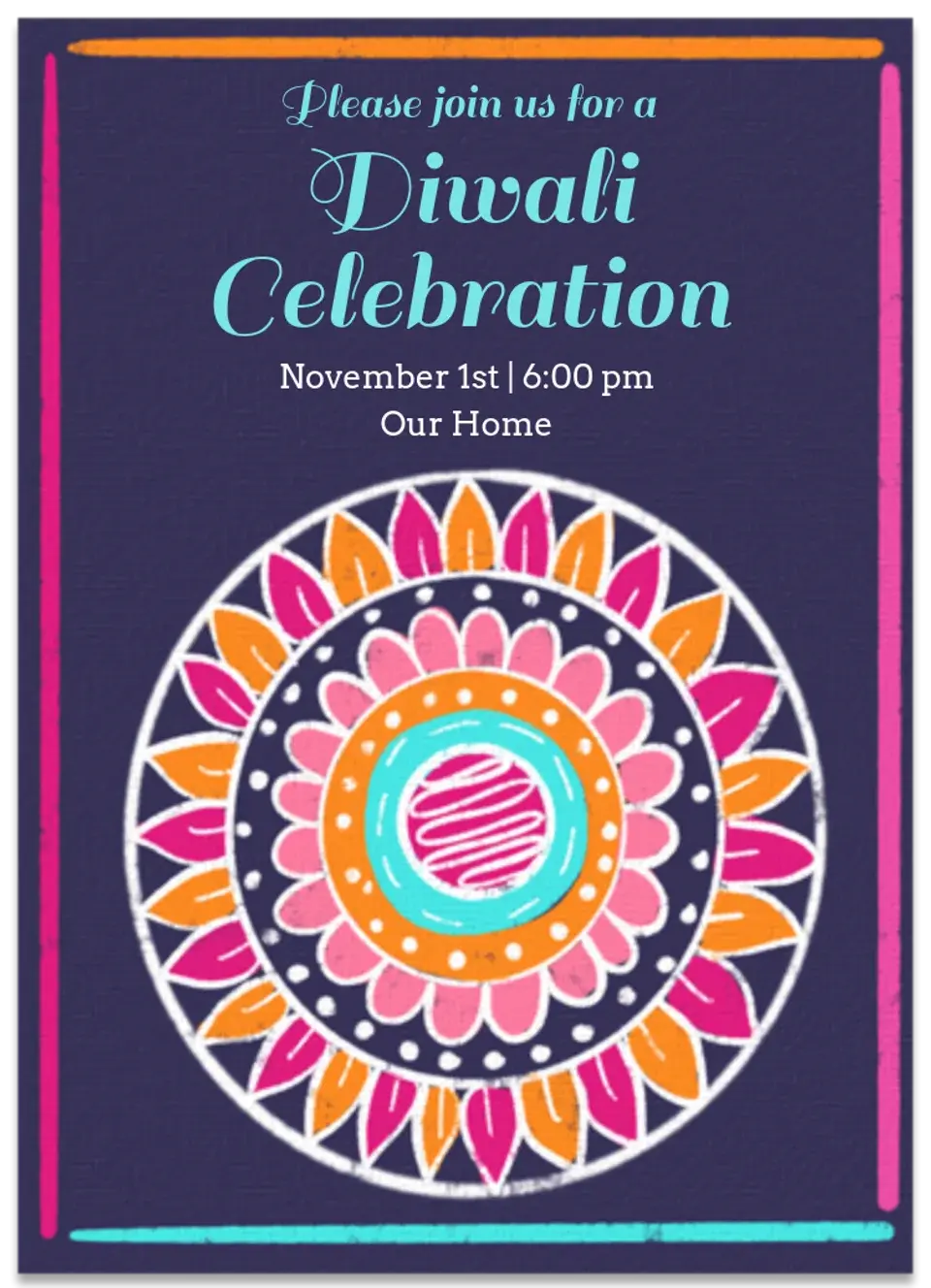 Diwali Rangoli card