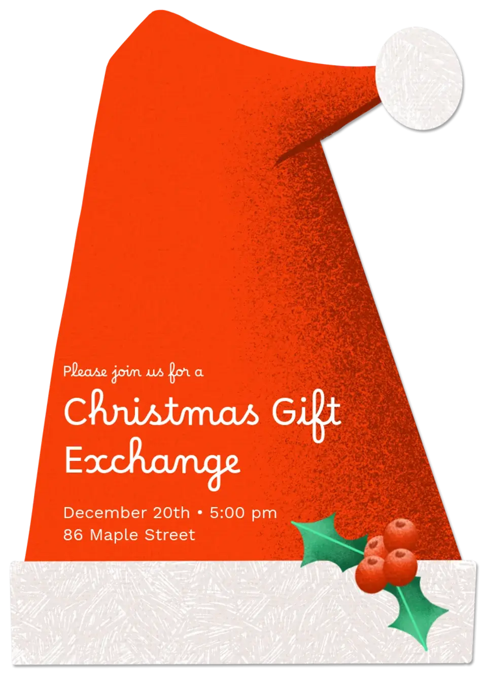 Santa's Hat card