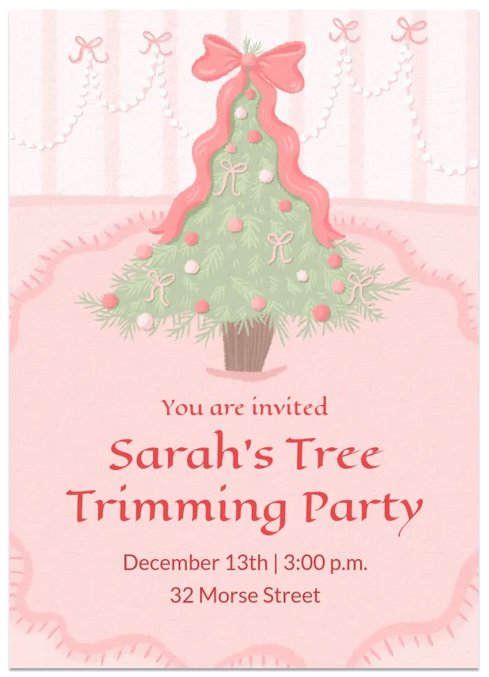 Ribbon Tree card