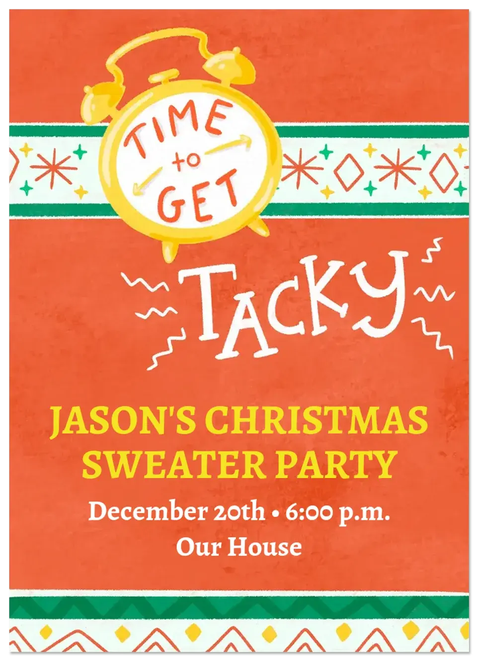 Time to Get Tacky card