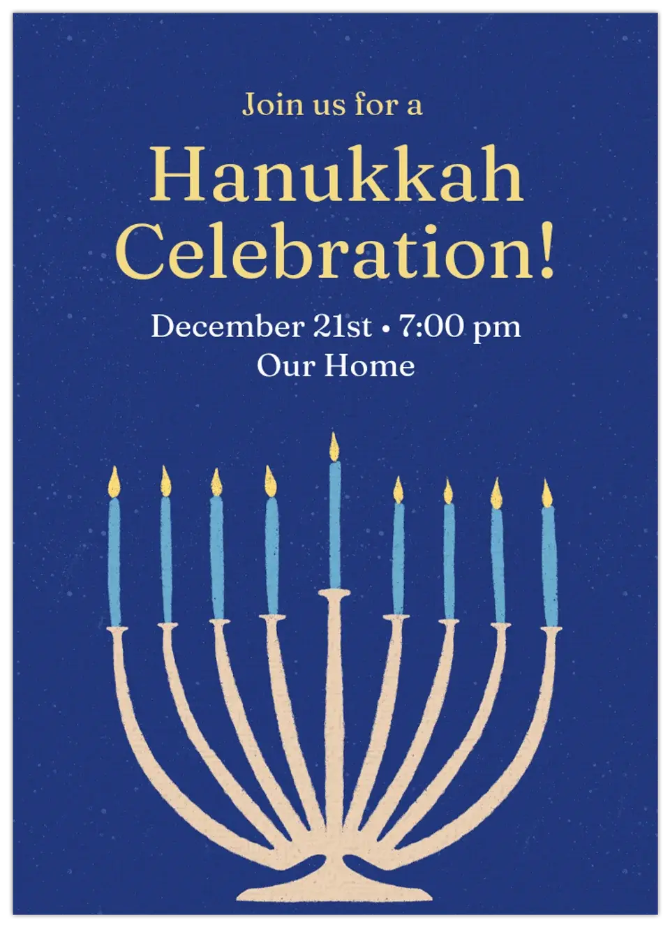 Hanukkah Simple card image
