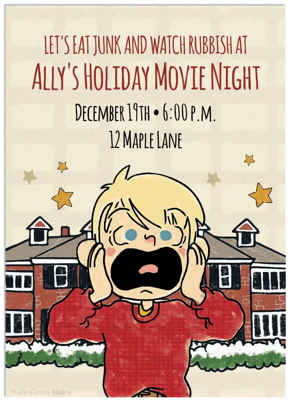 Home Alone card