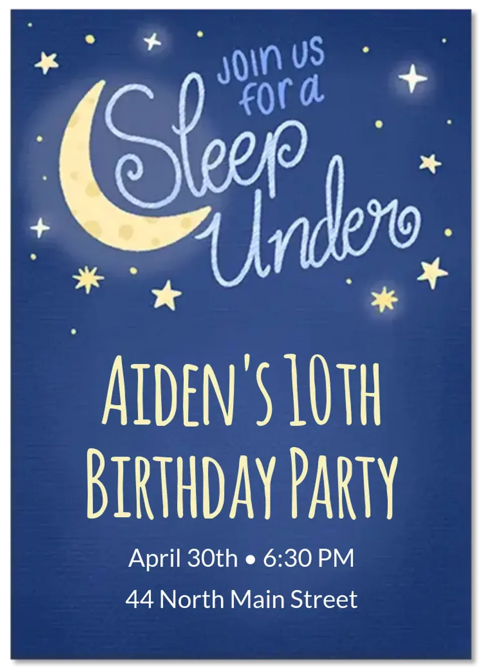 Sleep Under card