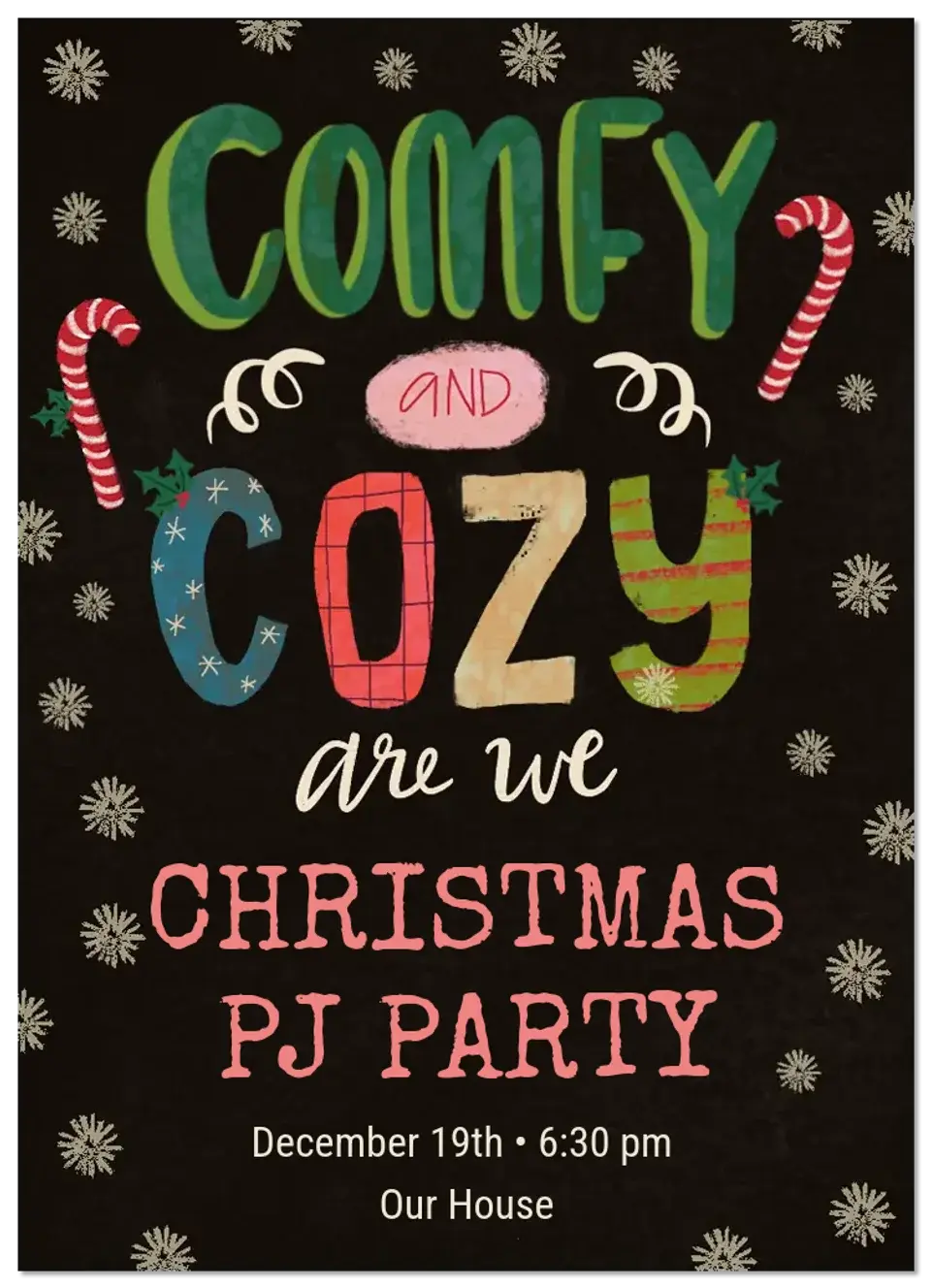 Comfy & Cozy card