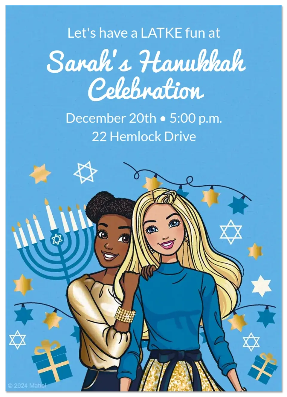 Barbie | Hanukkah card image