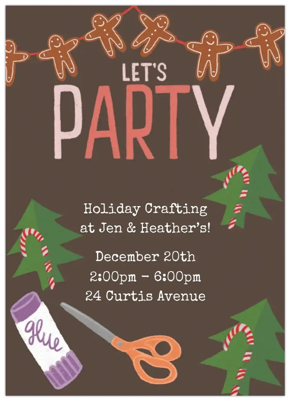 Winter Crafting card