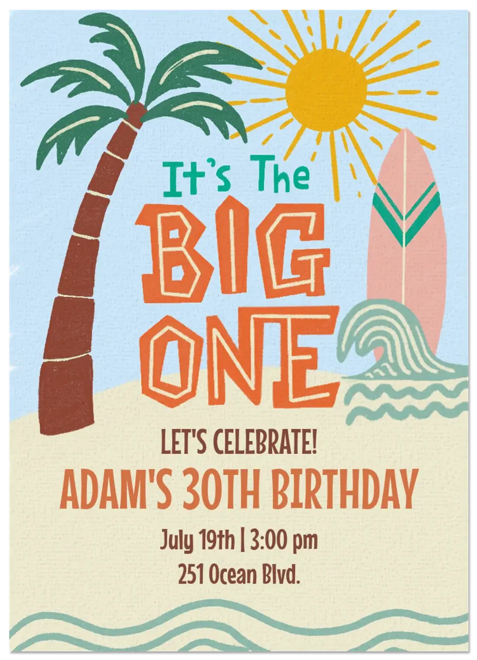 Big One Surf card