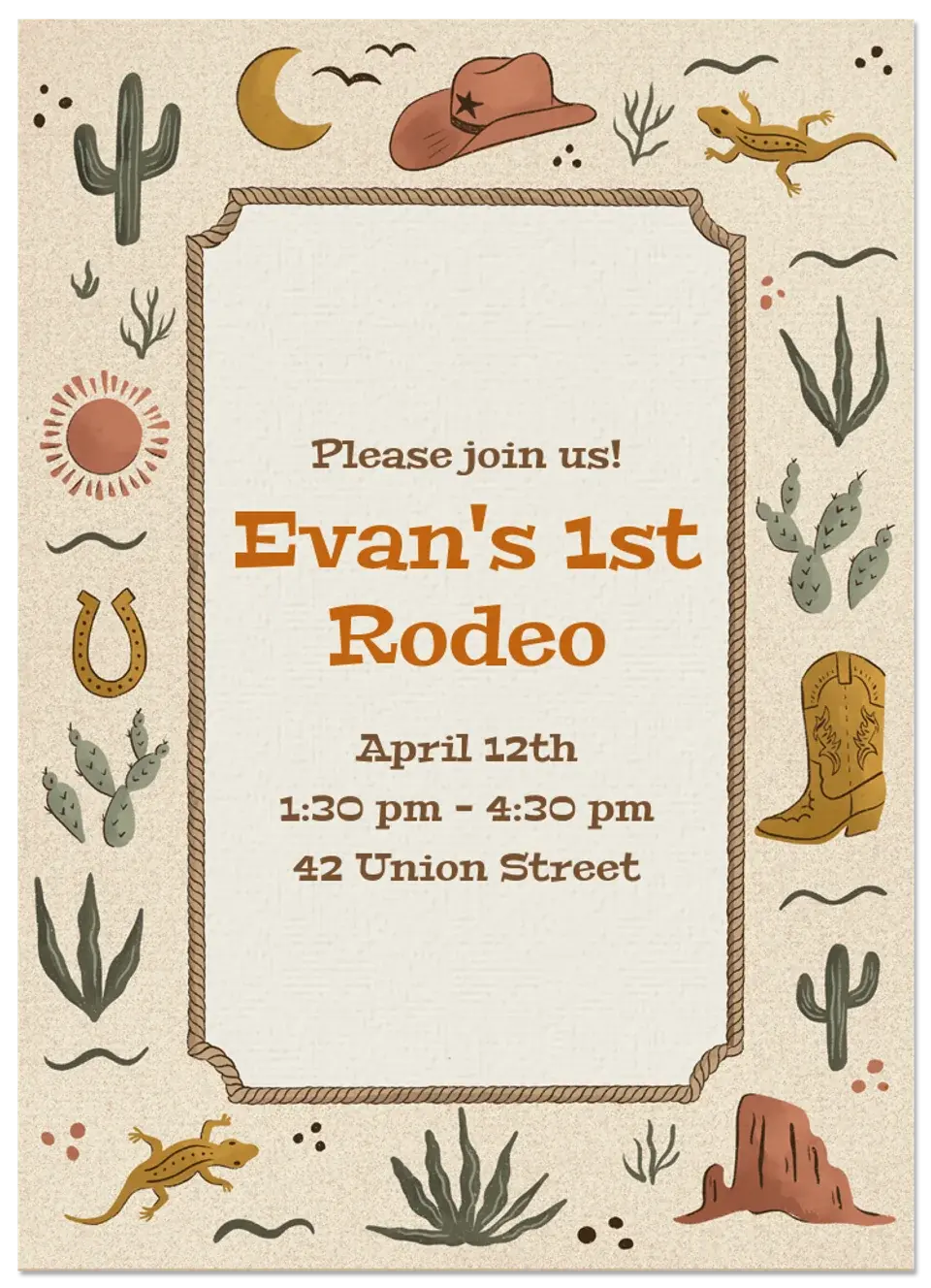 Birthday Rodeo card