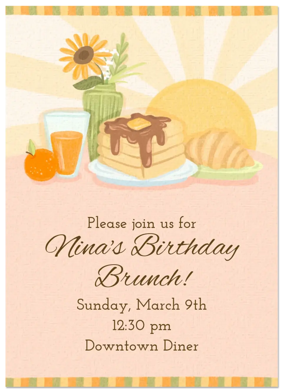 Sunny Brunch card