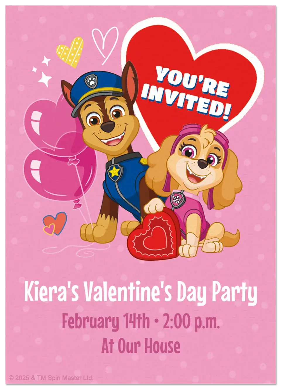 PAW Patrol | Valentine card