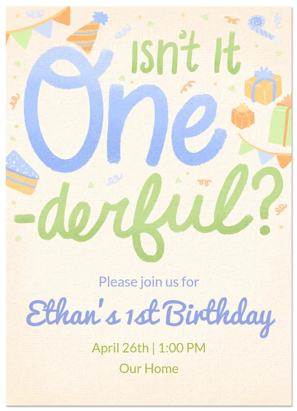 One-derful card