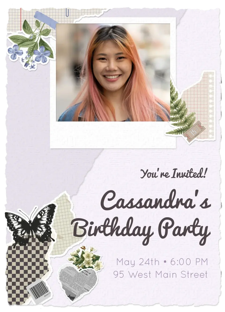 Polaroid Birthday card