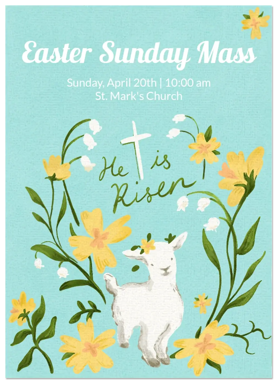 Religious Lamb card