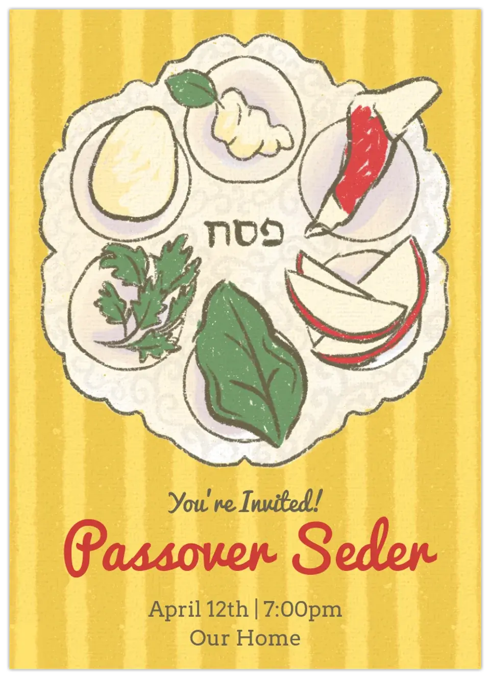 Passover | Seder Dinner card