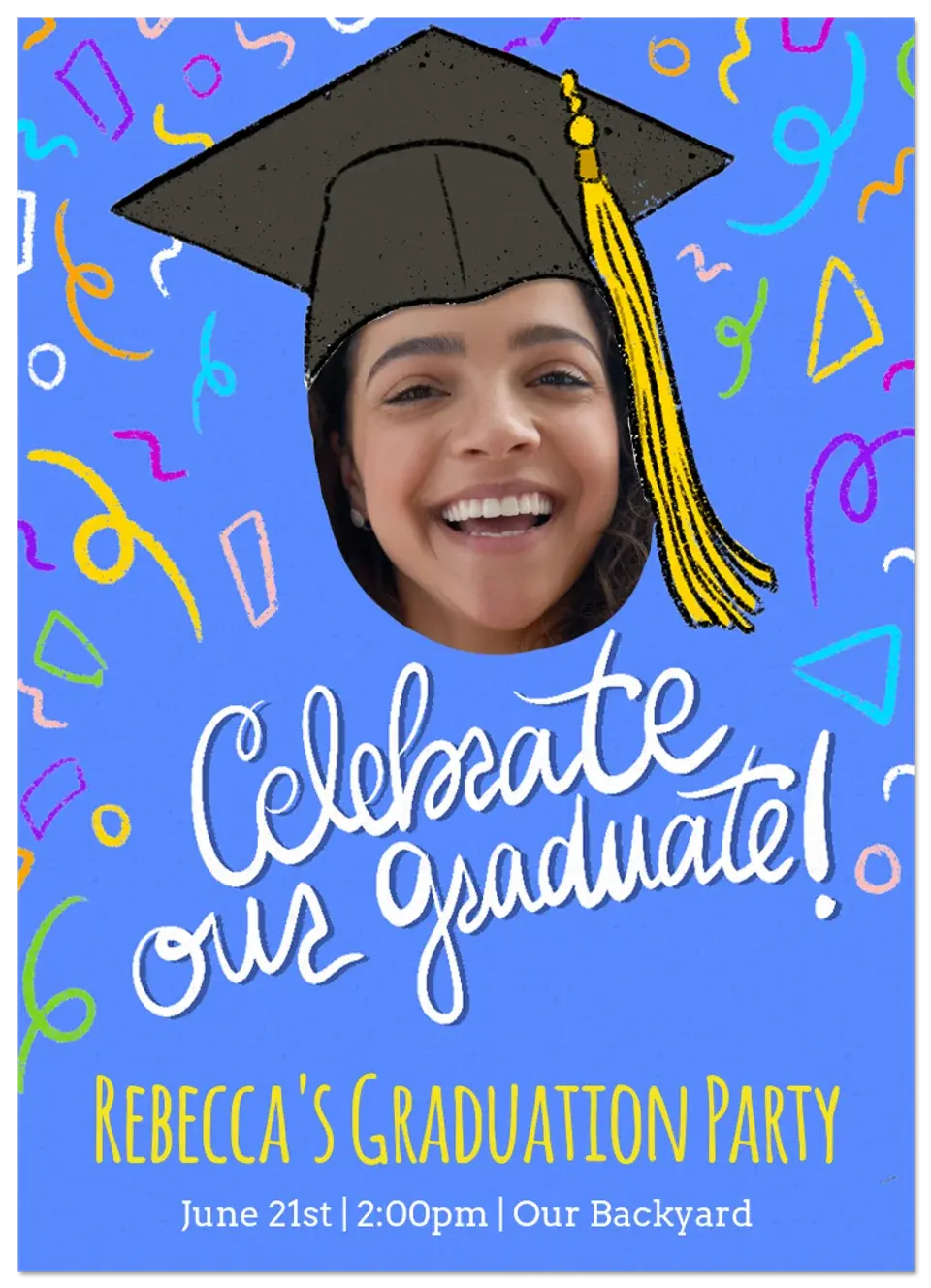 Graduation Party Photo card