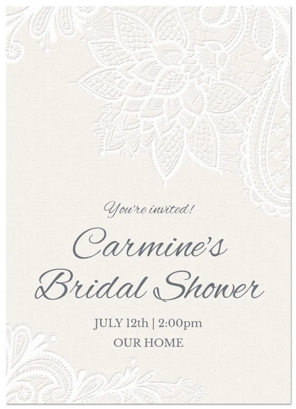 Bridal Lace card