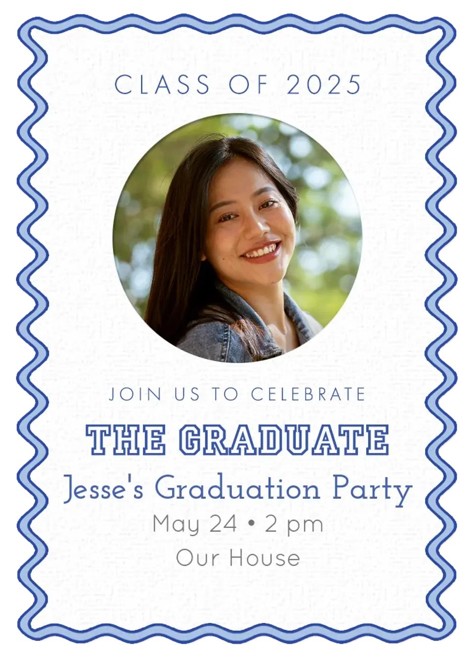 Wavy Grad card