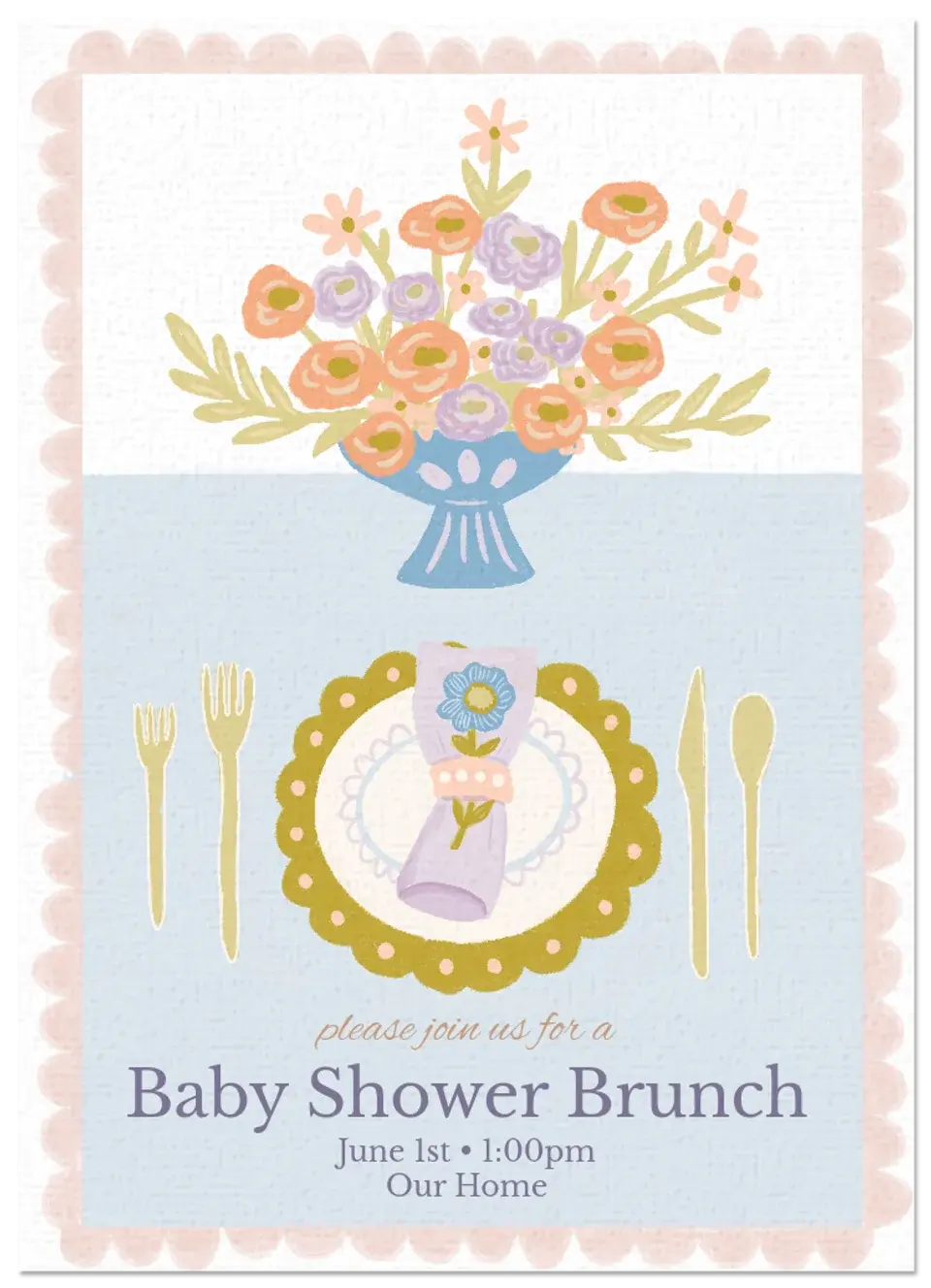Baby Shower Brunch card