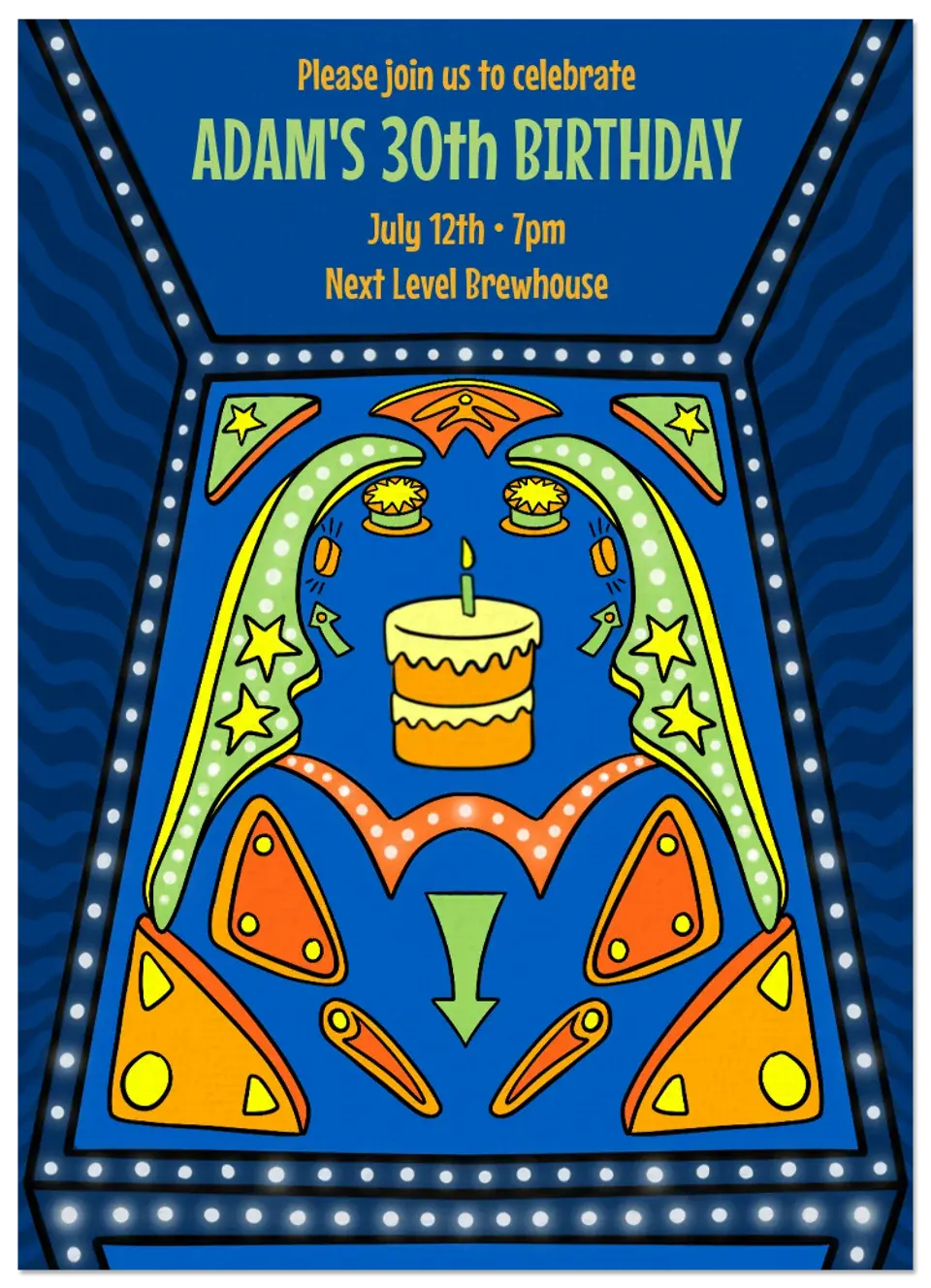 Retro Pinball card