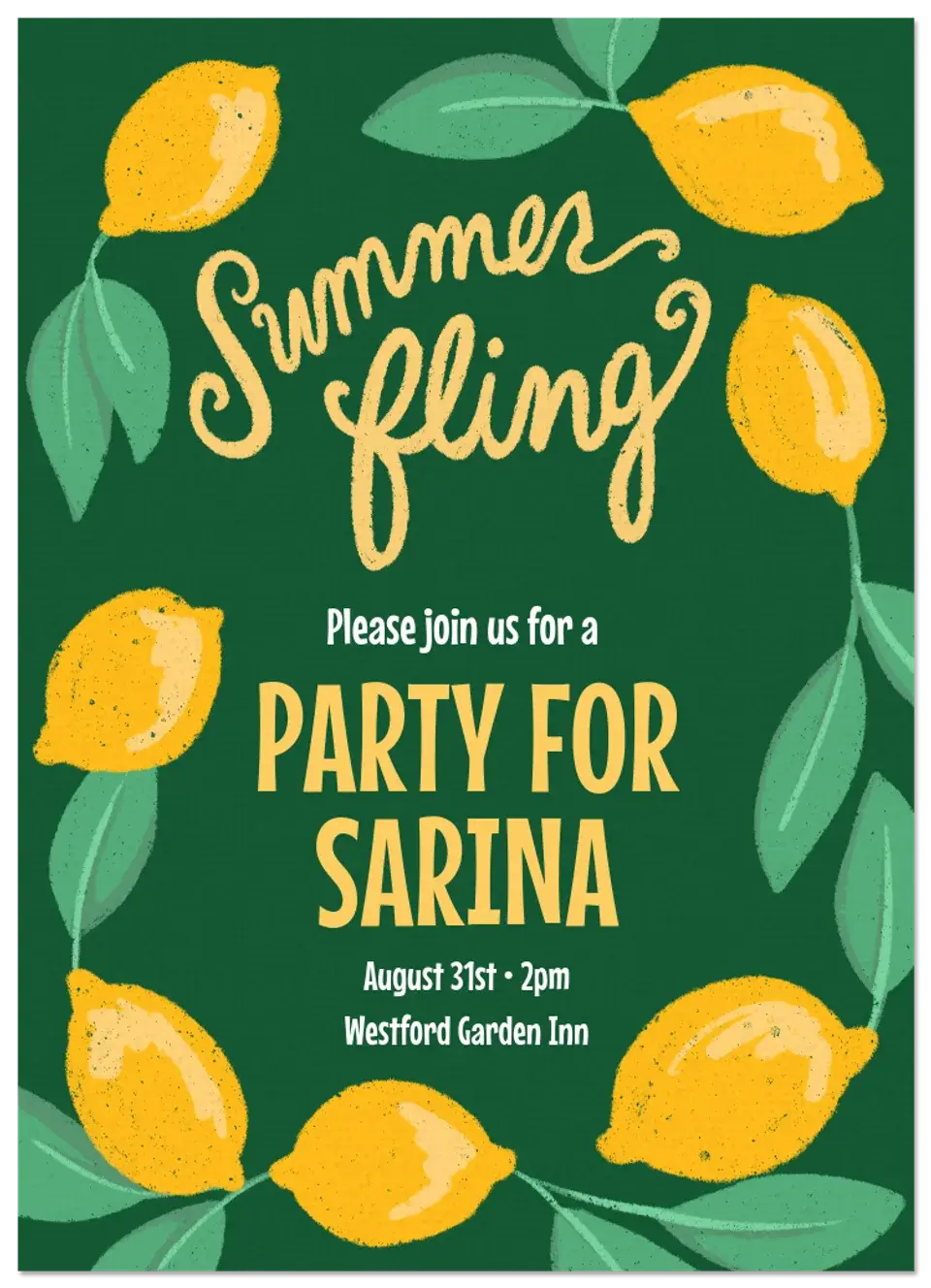 Lemon Summer card
