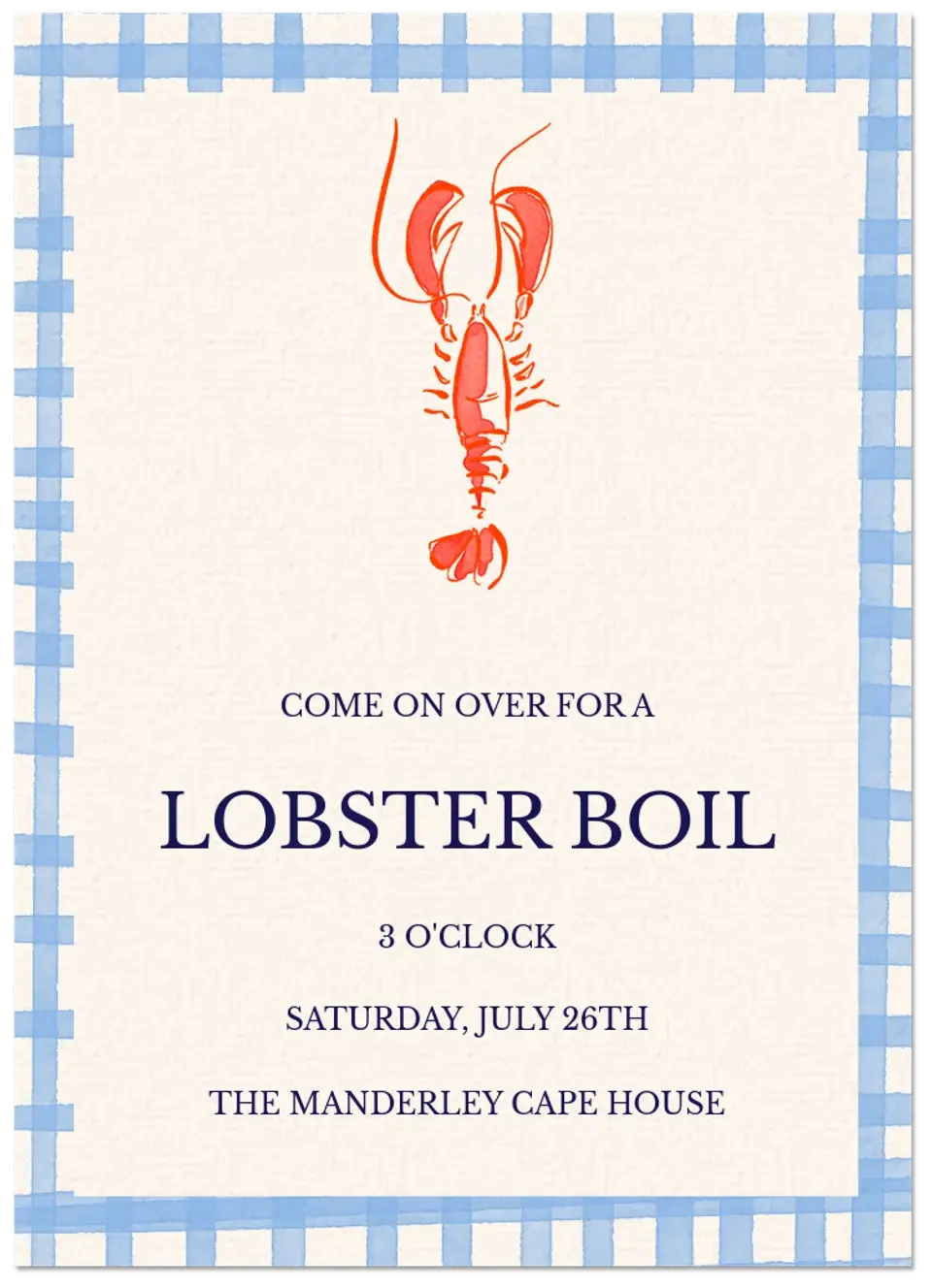 Summer Lobster card
