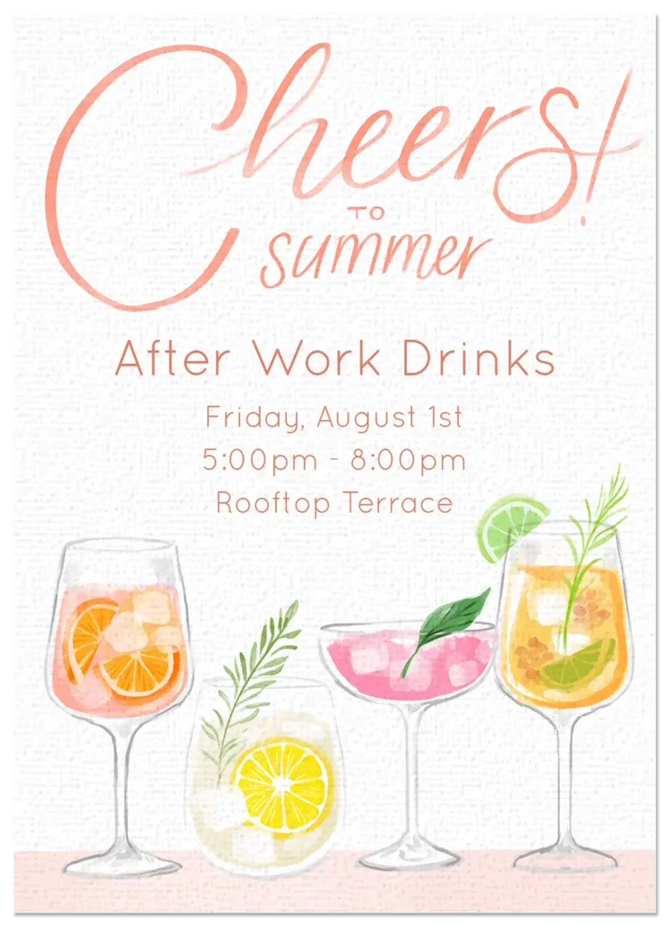 Summer Sips card