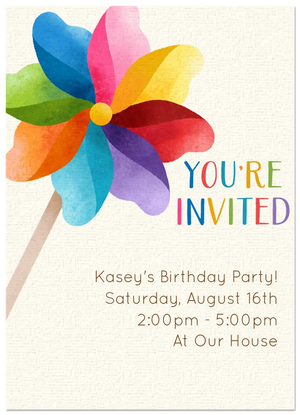 Pinwheel card image
