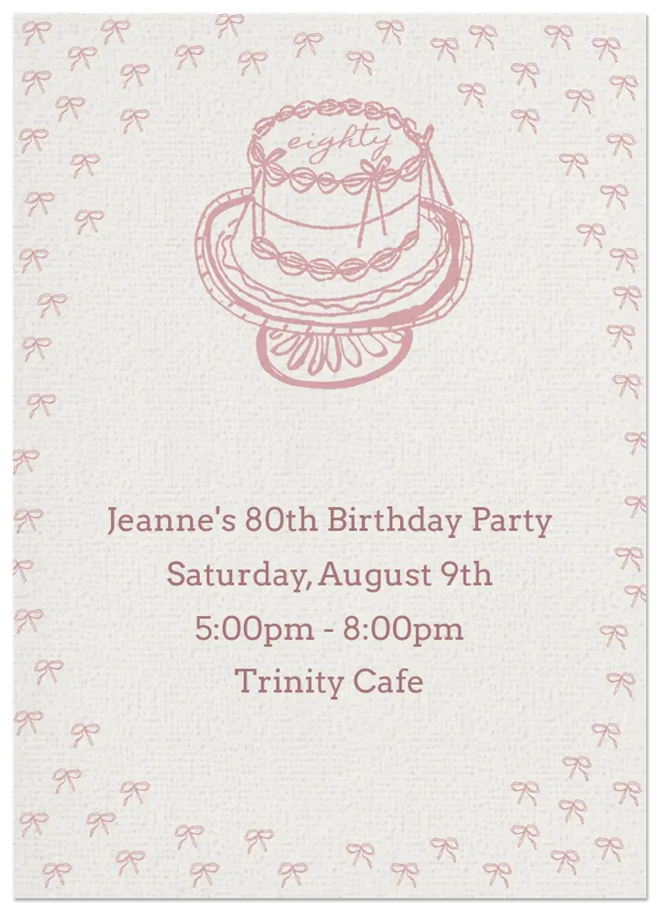 Cake Sketch 80 card