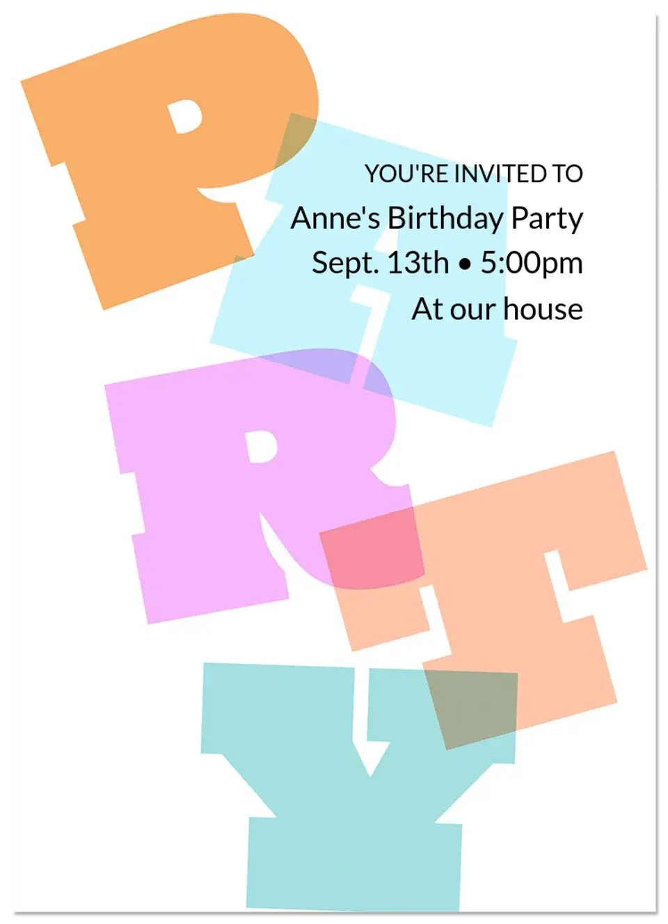 PARTY card image