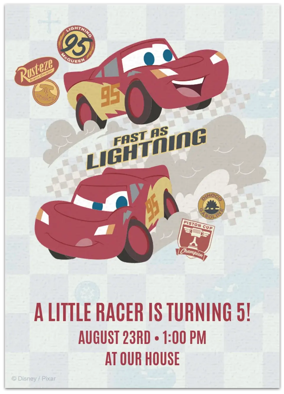 Cars Baby card