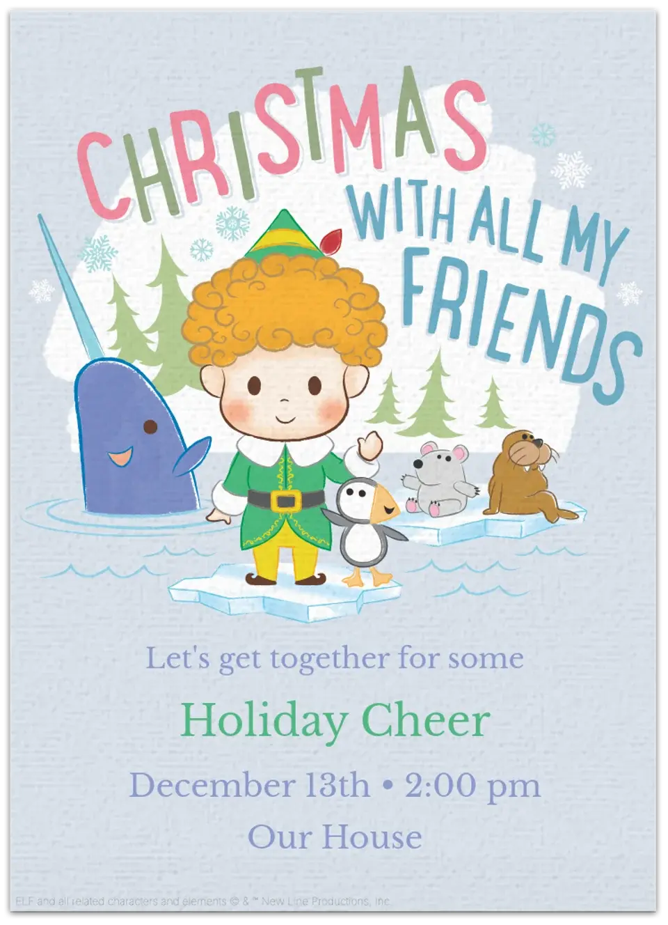 Elf | Baby card