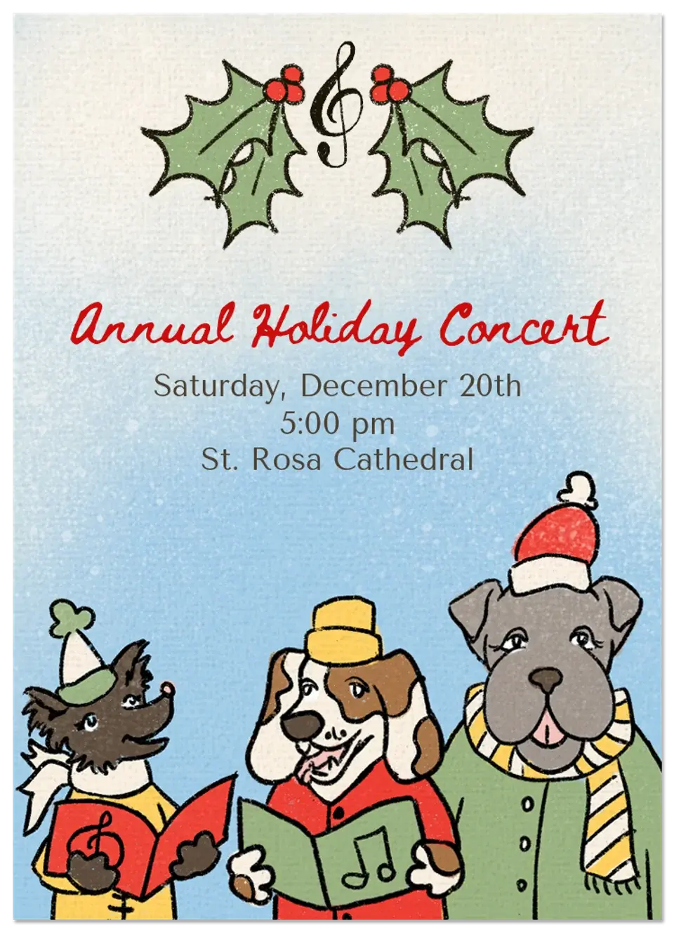 Howl-idays card