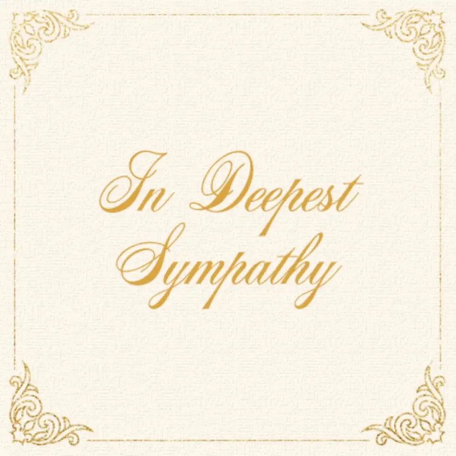 Vintage Sympathy card image