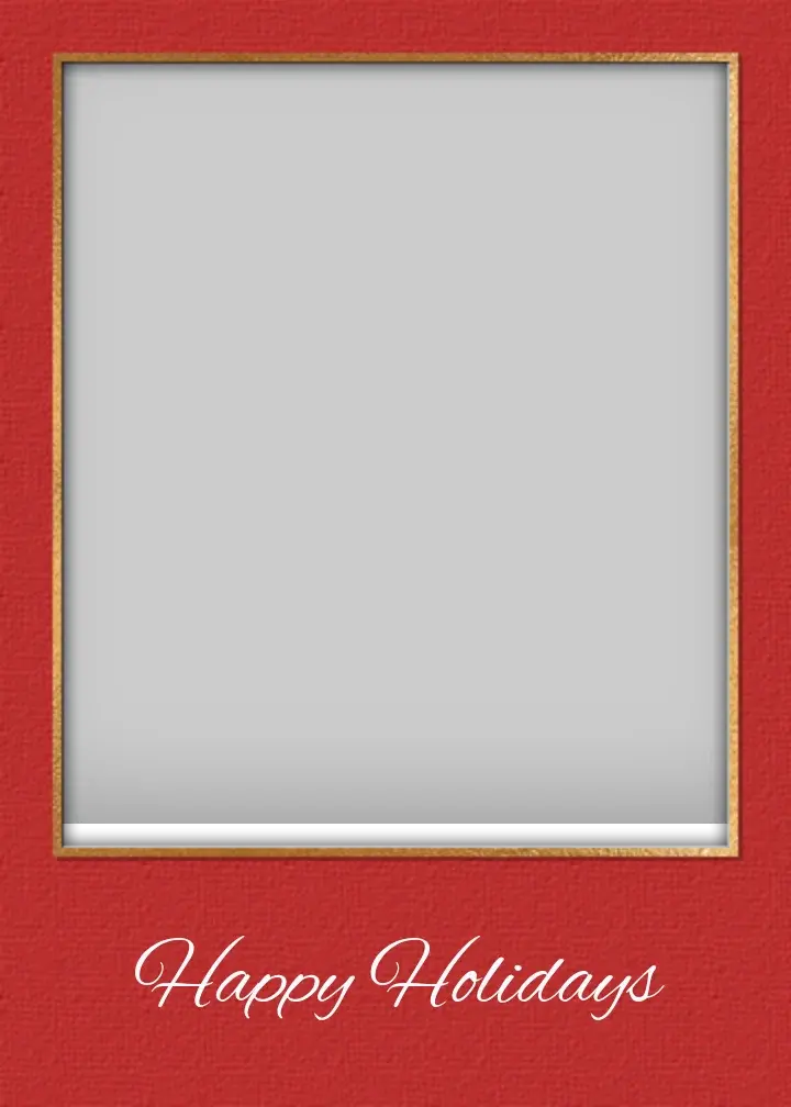 Happy Holiday Family Photo card image