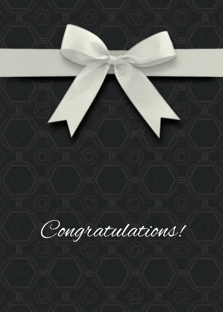 Wedding Bow card image