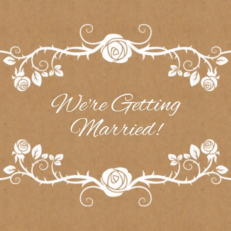 Engagement Floral card image