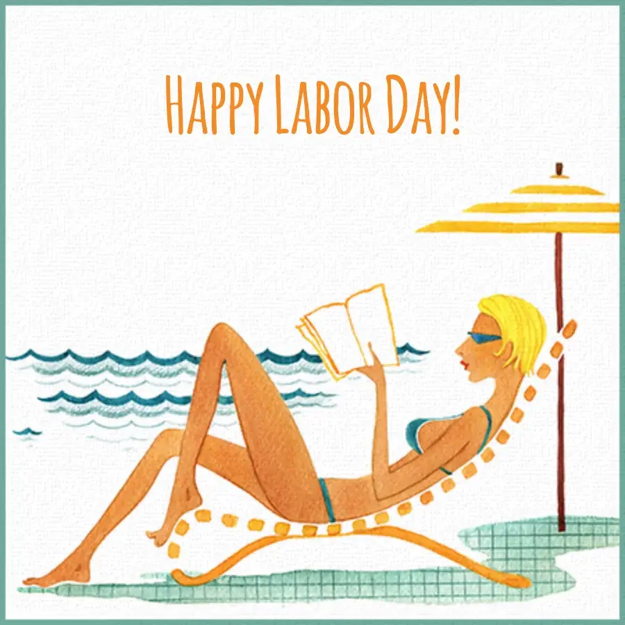 Labor Day Beach Chair card image